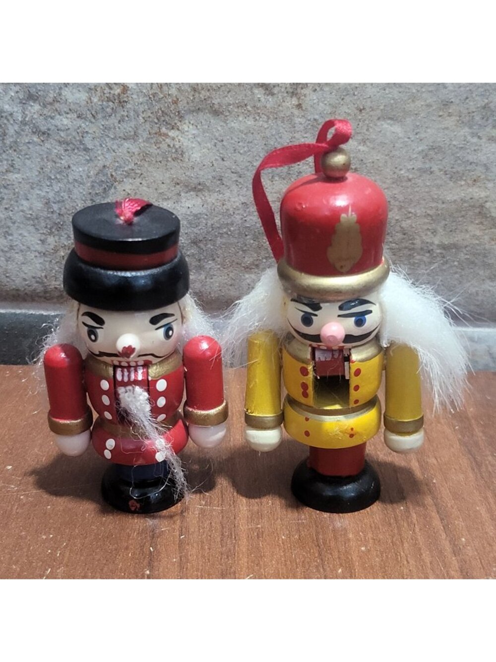 Vintage Wooden Nutcracker Christmas Ornaments Hanging Holiday Tree Decorations